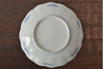 幕末〜明治　伊万里焼　色絵金彩兎図　7寸皿3枚(中皿)(R-044541)