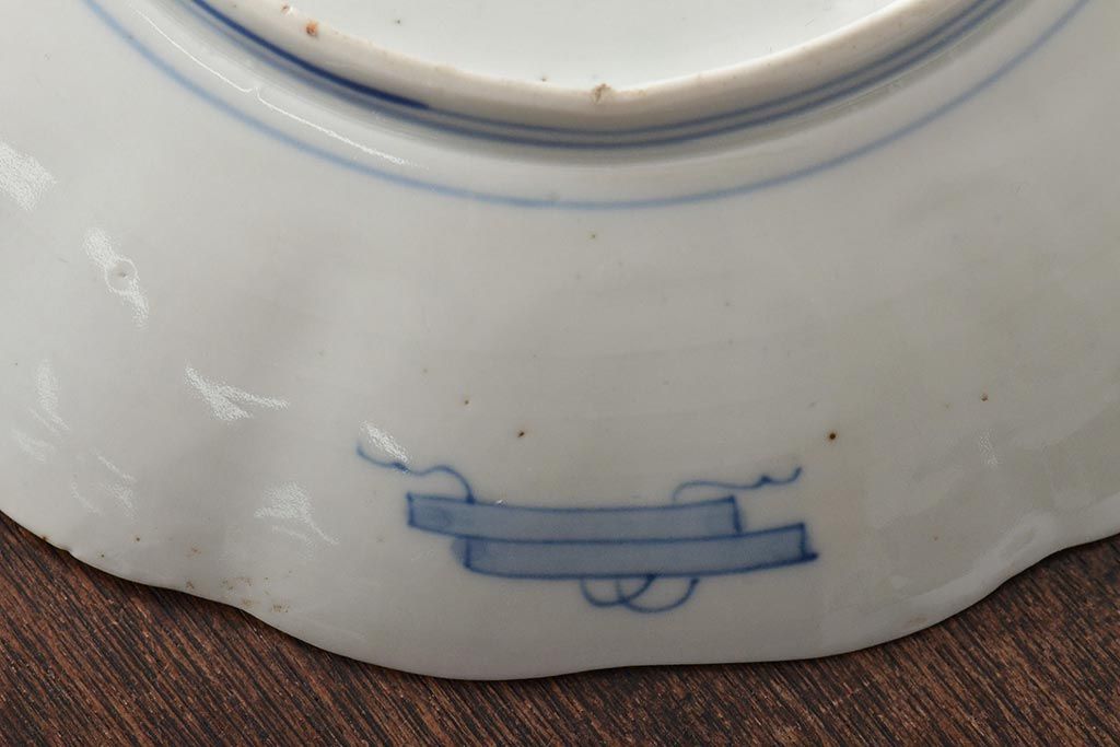 幕末〜明治　伊万里焼　色絵金彩兎図　7寸皿3枚(中皿)(R-044541)