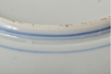 幕末〜明治　伊万里焼　色絵金彩兎図　7寸皿3枚(中皿)(R-044541)