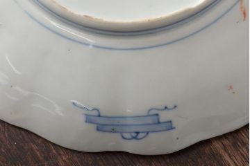 幕末〜明治　伊万里焼　色絵金彩兎図　7寸皿2枚(中皿)(R-044542)