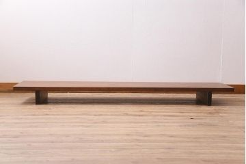 アンティーク家具　和製アンティーク　昭和中期　ラワン材　素朴な木の風合いがどこか懐かしい裁ち板(ローテーブル、作業台、飾り台、陳列台)(R-044546)