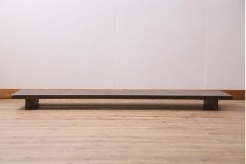 アンティーク家具　和製アンティーク　昭和初期　ラワン材　落ち着きのある和の雰囲気漂う裁ち板(ローテーブル、作業台、飾り台、陳列台)(R-044547)