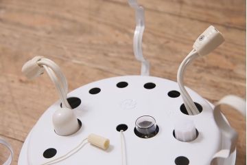 レトロ照明　昭和中期　松下電工(ナショナル)　激レアデザイン!レトロポップで可愛らしい天井照明(ペンダントライト)(R-044552)