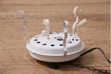 レトロ照明　昭和中期　松下電工(ナショナル)　激レアデザイン!レトロポップで可愛らしい天井照明(ペンダントライト)(R-044552)