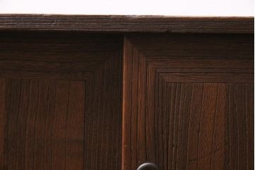 アンティーク家具　和製アンティーク　昭和初期　桐材　味わい深い和の雰囲気漂う小箪笥(小物収納、引き出し、戸棚、収納棚、桐箪笥、桐たんす)(R-044555)