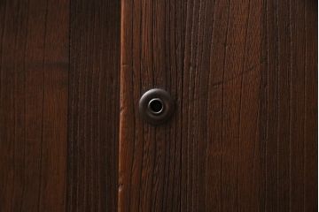 アンティーク家具　和製アンティーク　昭和初期　桐材　味わい深い和の雰囲気漂う小箪笥(小物収納、引き出し、戸棚、収納棚、桐箪笥、桐たんす)(R-044555)