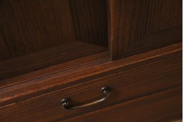 アンティーク家具　和製アンティーク　昭和初期　桐材　味わい深い和の雰囲気漂う小箪笥(小物収納、引き出し、戸棚、収納棚、桐箪笥、桐たんす)(R-044555)