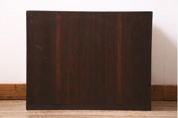 アンティーク家具　和製アンティーク　昭和初期　桐材　味わい深い和の雰囲気漂う小箪笥(小物収納、引き出し、戸棚、収納棚、桐箪笥、桐たんす)(R-044555)