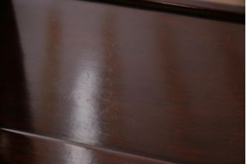 ビンテージ家具　和製ビンテージ　唐木　カリン材　赤みを帯びた木肌が美しい飾り棚(茶棚、陳列棚、花梨材)(R-044563)
