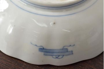 幕末〜明治　伊万里焼　色絵金彩兎図　なます皿2枚(中皿)(R-044567)