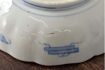 幕末〜明治　伊万里焼　色絵金彩兎図　なます皿5枚(中皿)(R-044569)