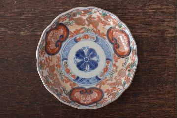 幕末〜明治　伊万里焼　色絵金彩兎図　小皿3枚(和食器)(R-044570)