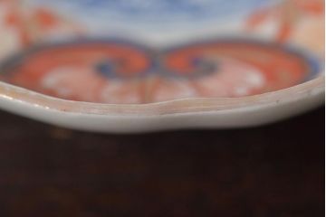 幕末〜明治　伊万里焼　色絵金彩兎図　小皿3枚(和食器)(R-044570)