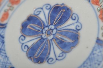 幕末〜明治　伊万里焼　色絵金彩兎図　小皿3枚(和食器)(R-044570)