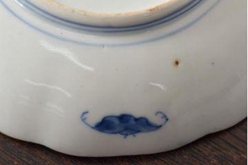 幕末〜明治　伊万里焼　色絵金彩兎図　小皿3枚(和食器)(R-044570)