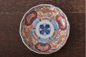 幕末〜明治　伊万里焼　色絵金彩兎図　小皿3枚(和食器)(R-044571)