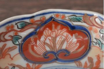 幕末〜明治　伊万里焼　色絵金彩兎図　小皿3枚(和食器)(R-044571)