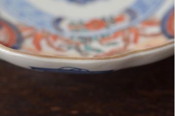幕末〜明治　伊万里焼　色絵金彩兎図　小皿3枚(和食器)(R-044571)