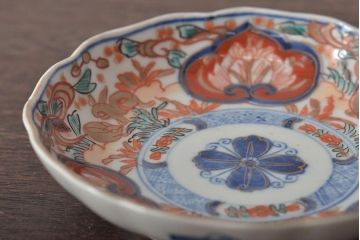 幕末〜明治　伊万里焼　色絵金彩兎図　小皿3枚(和食器)(R-044571)