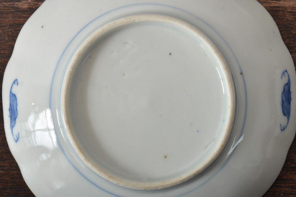 幕末〜明治　伊万里焼　色絵金彩兎図　小皿3枚(和食器)(R-044571)