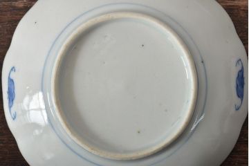 幕末〜明治　伊万里焼　色絵金彩兎図　小皿3枚(和食器)(R-044571)