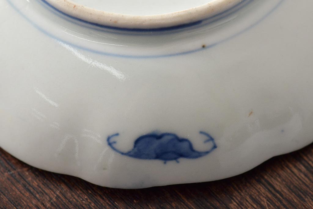 幕末〜明治　伊万里焼　色絵金彩兎図　小皿3枚(和食器)(R-044571)