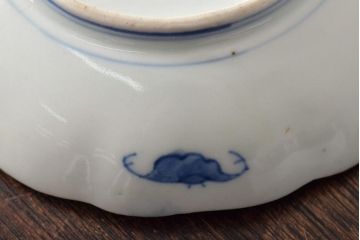 幕末〜明治　伊万里焼　色絵金彩兎図　小皿3枚(和食器)(R-044571)