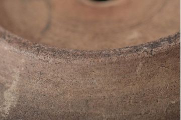 江戸期　古い美濃焼蓋物(織部瀬戸)(R-044574)