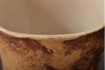 明治〜大正　古い美濃焼蓋物5客(織部向付)(R-044576)