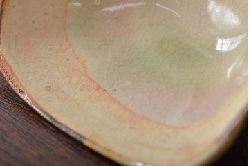 明治〜大正　古い美濃焼蓋物5客(織部向付)(R-044576)