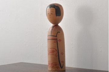 昭和47年　秋田木地山　小椋久太郎 作　こけし　39.5cm　郷土玩具　伝統こけし(R-044578)