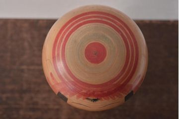 新山久治 作　こけし　46cm　八十才　郷土玩具　伝統こけし(R-044579)