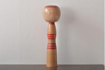 新山久治 作　こけし　46cm　八十才　郷土玩具　伝統こけし(R-044579)