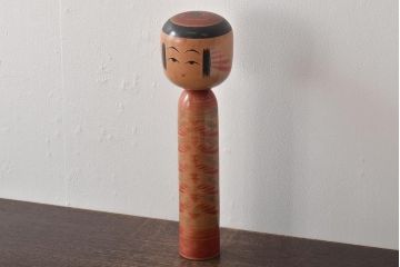 鎌田文市 作　こけし　36.5cm　六八才(六十八)　伝統こけし(R-044580)