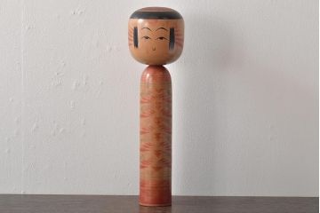 鎌田文市 作　こけし　36.5cm　六八才(六十八)　伝統こけし(R-044580)