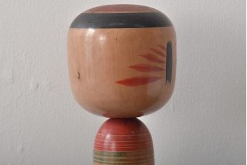鎌田文市 作　こけし　36.5cm　六八才(六十八)　伝統こけし(R-044580)