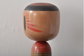 鎌田文市 作　こけし　36.5cm　六八才(六十八)　伝統こけし(R-044580)