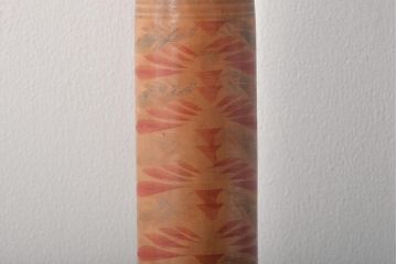 鎌田文市 作　こけし　36.5cm　六八才(六十八)　伝統こけし(R-044580)