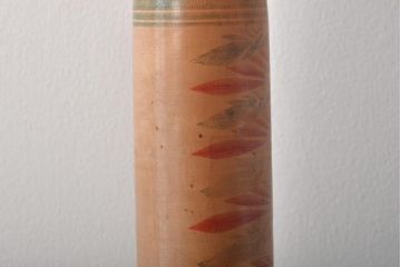 鎌田文市 作　こけし　36.5cm　六八才(六十八)　伝統こけし(R-044580)
