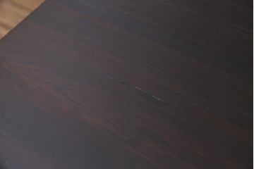 和製アンティーク　大正期　天板黒檀無垢　大正ロマンの雰囲気漂う座卓(ローテーブル、センターテーブル、サイドテーブル)(R-044589)