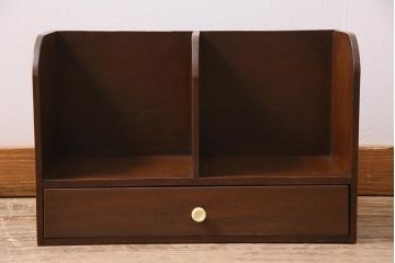 アンティーク雑貨　昭和初期　シックな色合いが魅力のブックスタンド(本立て)(R-044590)