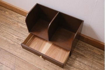 アンティーク雑貨　昭和初期　シックな色合いが魅力のブックスタンド(本立て)(R-044590)