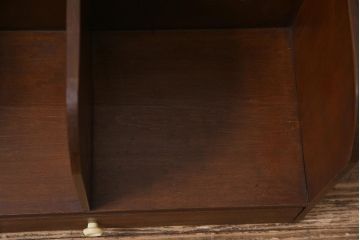 アンティーク雑貨　昭和初期　シックな色合いが魅力のブックスタンド(本立て)(R-044590)
