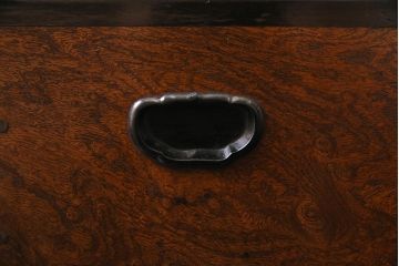 アンティーク雑貨　大正昭和初期　激レアなデザインの煙草盆(たばこ盆、豆長火鉢)(R-044593)