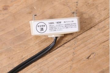 中古　アンティーク調　鉄製　ボタニカルモチーフがお洒落な5灯シャンデリア(天井照明、吊り下げ照明)(R-044600)