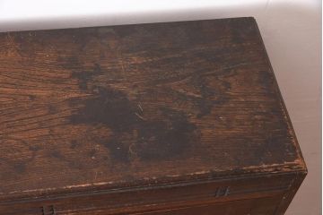 アンティーク家具　和製　大正ロマン　栓材　ダイヤガラス　透かし彫りの意匠がおしゃれな本箱(ブックケース、収納棚、飾り棚、キャビネット)(R-044601)
