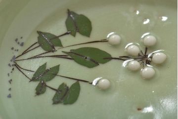 大正〜昭和初期　青磁花文小皿7枚セット(R-044622)