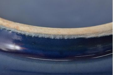 幕末明治期　瑠璃釉金彩五寸皿3枚セット(中皿)(R-044625)