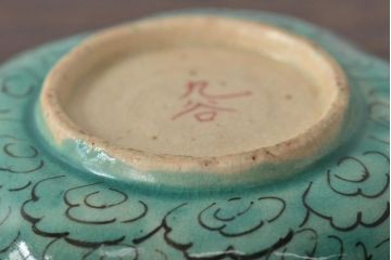明治期　九谷焼　花文色絵小皿5枚(R-044627)