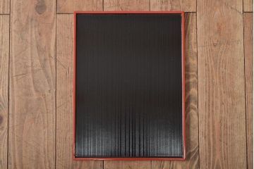 能作　黒渕朱　会席膳5客(漆器、茶道具、盆)(R-044629)